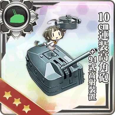 10cm Twin High-angle Gun Mount + Type 94 Anti-Aircraft Fire Director/10cm連装高角砲+94式高射装置 (10せんちれんそうこうかくほう+94しきこうしゃそうち)