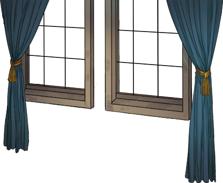 Window with blue curtain.png