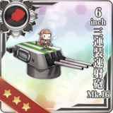 6inch Triple Rapid Fire Gun Mount Mk.16