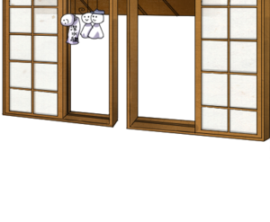 Window with Teru teru bōzu dolls.png