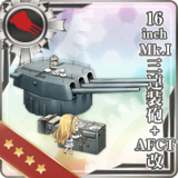 16inch Mk.I Triple Gun Mount + AFCT Kai