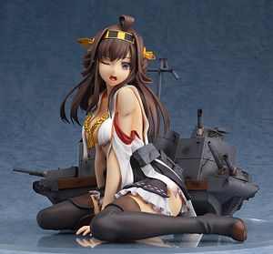 From the popular social game Kantai Collection -KanColle- comes a 1/8th scale figure of the Super Dreadnought Battleship, Kongo! She has been sculpted in her damaged version that is reached after falling below half health. The damaged appearance shows off her captivating body beneath the -precious equipment- she received from the admiral - and the damaged look of her outfit itself has also been very intricately sculpted for fans to enjoy!
