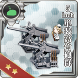 5inch Single High-angle Gun Mount Battery