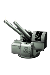 12.7cm Twin High-angle Gun Mount (Late Model)